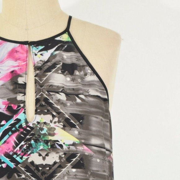 Parker Abstract Kaleidoscope Print Silk Blouse - Picture 2 of 5